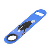 Bald Eagle im Winter - Original Wildlife Art Speed Flaschenöffner (Rückseite Schrägansicht)