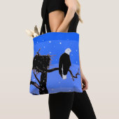 Bald Eagle im Winter - Original Wildlife Art Tasche (Von Nahem)