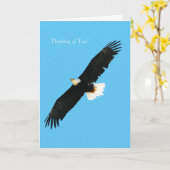 Bald Eagle image for Greeting-card Karte (Gelbe Blume)