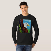 Bald Eagle imprint american bird animal graphic mo T-Shirt (Vorne ganz)
