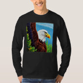 Bald Eagle imprint american bird animal graphic mo T-Shirt (Vorderseite)