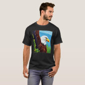 Bald Eagle imprint american bird animal graphic mo T-Shirt (Vorne ganz)