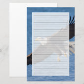 Bald eagle in flight briefpapier (Vorne/Hinten)