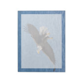Bald eagle in flight notizblock (Rotiert)