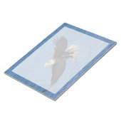 Bald eagle in flight notizblock (angewinkelt)