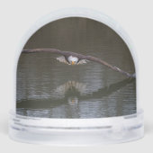 Bald Eagle in Flight Schneekugeln (Rückseite)