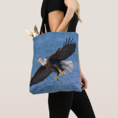 Bald eagle in flight tasche (Von Nahem)