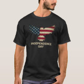 Bald Eagle Independence Day Patriotic T-Shirt (Vorderseite)