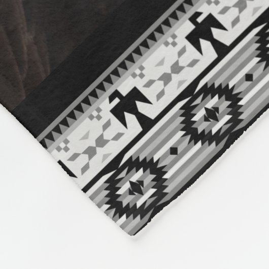 Bald Eagle Indianerstolz Soft Fleecedecke (Ecke)
