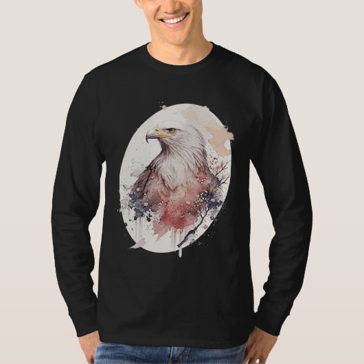 Bald Eagle Japanese Cherry Blossom Sakura Wildlife T-Shirt (Vorderseite)