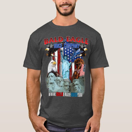 Bald Eagle Juice So Patriotic es tut weh T-Shirt (Vorderseite)