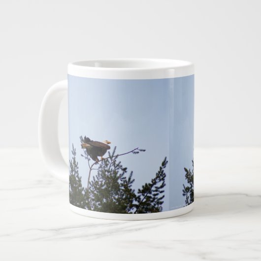 Bald Eagle Jumbo-Tasse (Vorderseite Links)