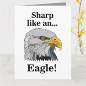 Bald Eagle Karte (Gelbe Blume)