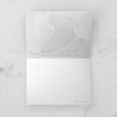 Bald Eagle-Karte mit inspirierendem Zitat Karte (Innenseite)