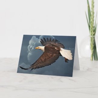 Bald Eagle-Karte mit inspirierendem Zitat Karte
