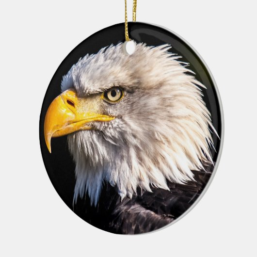 Bald Eagle Keramik Ornament (Links)