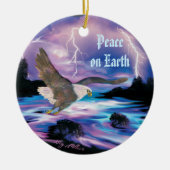 Bald Eagle Keramik Ornament (Vorne)