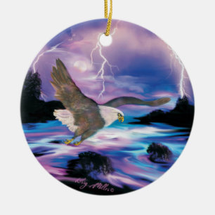Bald Eagle Keramik Ornament