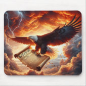 Bald Eagle klatscht über die US-Verfassung Mousepad (Vorne)