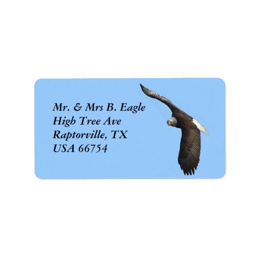 Bald Eagle Labels Adressaufkleber (Vorne)