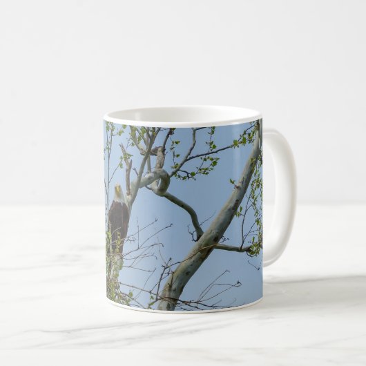 Bald Eagle Lächeln Kaffee Tasse (VorderseiteRechts)
