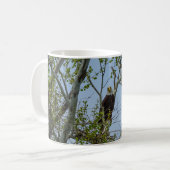 Bald Eagle Lächeln Kaffee Tasse (Vorderseite Links)