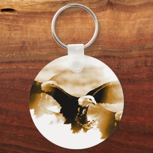 Bald Eagle Landing Schlüsselanhänger (Vorderseite)
