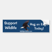 BALD EAGLE Landing Wildlife Support Autoaufkleber (Vorne)