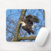 Bald Eagle Leap Mousepad (Mit Mouse)