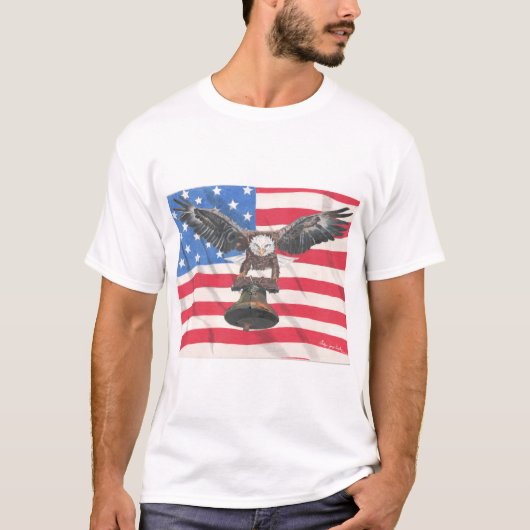 Bald Eagle Liberty Bell T-Shirt (Vorderseite)