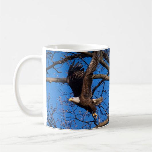 Bald Eagle Liftoff Kaffeetasse (Links)
