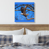 Bald Eagle Liftoff Leinwanddruck (Insitu (Schlafzimmer))