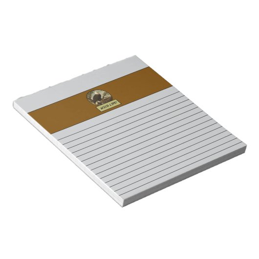 Bald Eagle Light Gray Notepad Notizblock (angewinkelt)