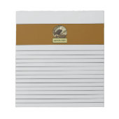 Bald Eagle Light Gray Notepad Notizblock (Vorderseite)