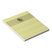 Bald Eagle Light Yellow Notepad Notizblock (angewinkelt)