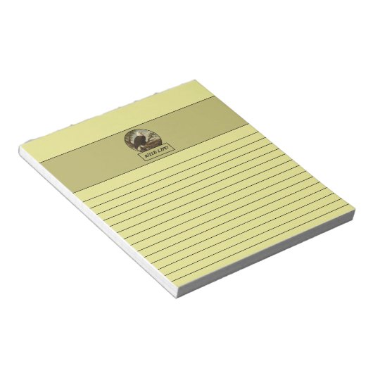 Bald Eagle Light Yellow Notepad Notizblock (angewinkelt)