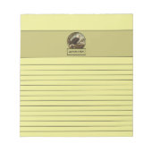 Bald Eagle Light Yellow Notepad Notizblock (Vorderseite)