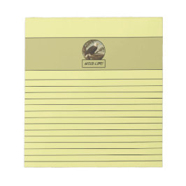 Bald Eagle Light Yellow Notepad Notizblock