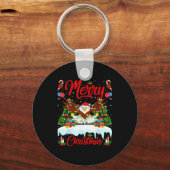 Bald Eagle Lover Xmas Lighting Santa Bald Eagle Ch Schlüsselanhänger (Vorderseite)