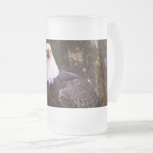 Bald Eagle Mattglas Bierglas (VorderseiteRechts)