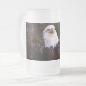 Bald Eagle Mattglas Bierglas (Vorderseite Links)