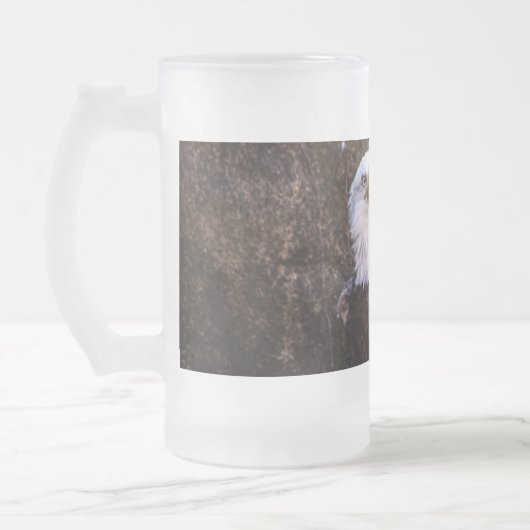 Bald Eagle Mattglas Bierglas (Links)