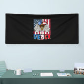 Bald Eagle Merica 4. Juli Banner (Messe)