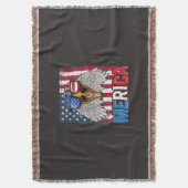 Bald Eagle Merica 4. Juli Decke (Vorderseite Vertikal)