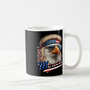 Bald Eagle Merica 4. Juli Eagle Blonde Mullet Fun Kaffeetasse