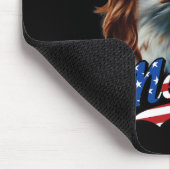 Bald Eagle Merica 4. Juli Eagle Mullet Funny Man Mousepad (Ecke)