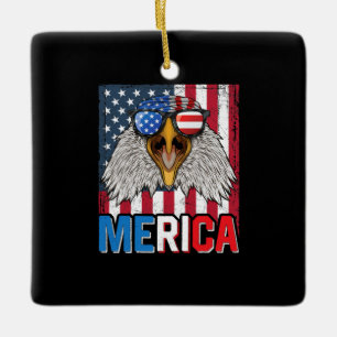 Bald Eagle Merica 4. Juli Keramikornament