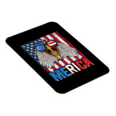 Bald Eagle Merica 4. Juli Magnet (Rechte Seite)