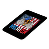 Bald Eagle Merica 4. Juli Magnet (Linke Seite)