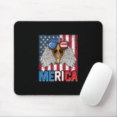 Bald Eagle Merica 4. Juli Mousepad (Mit Mouse)